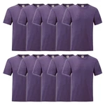 Fruit of the Loom Rundhalsshirt Valueweight T-Shirt Lila/Dunkelblau