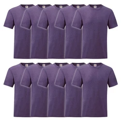 Fruit of the Loom Rundhalsshirt Valueweight T-Shirt Lila/Dunkelblau