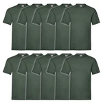 Fruit of the Loom Rundhalsshirt Valueweight T-Shirt Dunkelgrün/Grün