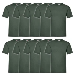 Fruit of the Loom Rundhalsshirt Valueweight T-Shirt Dunkelgrün/Grün