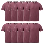 Fruit of the Loom Rundhalsshirt Valueweight T-Shirt Bordeaux/Dunkelrot/Lila/Rosa/Rot