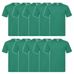 Fruit of the Loom Rundhalsshirt Valueweight T-Shirt Grün/Türkis/Dunkelgrün