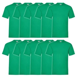 Fruit of the Loom Rundhalsshirt Valueweight T-Shirt Grün/Dunkelgrün