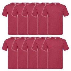 Fruit of the Loom Rundhalsshirt Valueweight T-Shirt Rosa/Rot/Dunkelrot/Lila