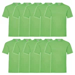Fruit of the Loom Rundhalsshirt Valueweight T-Shirt Grün/Neonfarben