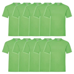 Fruit of the Loom Rundhalsshirt Valueweight T-Shirt Grün/Neonfarben