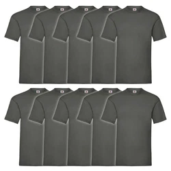 Fruit of the Loom Rundhalsshirt Valueweight T-Shirt Dunkelgrau/Dunkelgrün/Grau/Hellgrau/Khaki