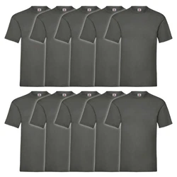 Fruit of the Loom Rundhalsshirt Valueweight T-Shirt Dunkelgrau/Dunkelgrün/Grau/Hellgrau/Khaki
