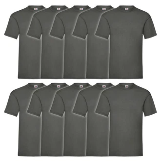 Fruit of the Loom Rundhalsshirt Valueweight T-Shirt Dunkelgrau/Dunkelgrün/Grau/Hellgrau/Khaki