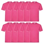 Fruit of the Loom Rundhalsshirt Valueweight T-Shirt Rosa