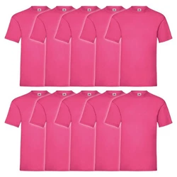 Fruit of the Loom Rundhalsshirt Valueweight T-Shirt Rosa