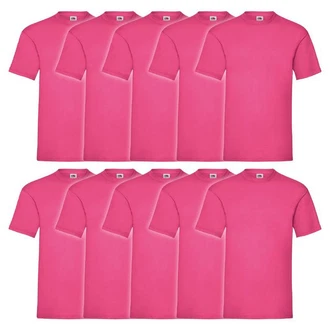 Fruit of the Loom Rundhalsshirt Valueweight T-Shirt Rosa