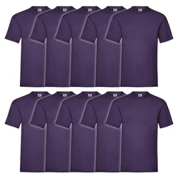 Fruit of the Loom Rundhalsshirt Valueweight T-Shirt Lila/Dunkelblau