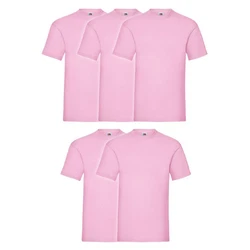 Fruit of the Loom Rundhalsshirt Valueweight T-Shirt Rosa