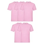 Fruit of the Loom Rundhalsshirt Valueweight T-Shirt Rosa