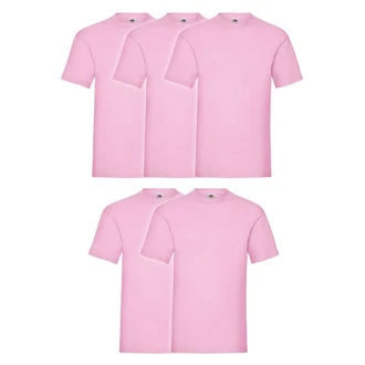 Fruit of the Loom Rundhalsshirt Valueweight T-Shirt Rosa