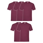 Fruit of the Loom Rundhalsshirt Valueweight T-Shirt Bordeaux/Lila/Dunkelrot/Rosa