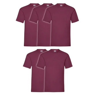 Fruit of the Loom Rundhalsshirt Valueweight T-Shirt Bordeaux/Lila/Dunkelrot/Rosa Fruit of the Loom Rundhalsshirt Valueweight T-Shirt Bordeaux/Lila/Dunkelrot/Rosa