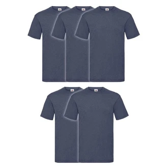 Fruit of the Loom Rundhalsshirt Valueweight T-Shirt Dunkelblau/Blau/Grau Fruit of the Loom Rundhalsshirt Valueweight T-Shirt Dunkelblau/Blau/Grau