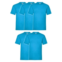 Fruit of the Loom Rundhalsshirt Valueweight T-Shirt Türkis/Hellblau