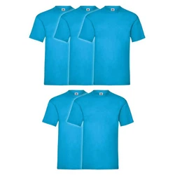 Fruit of the Loom Rundhalsshirt Valueweight T-Shirt Türkis/Hellblau
