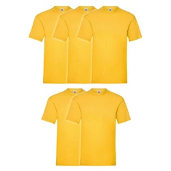 Fruit of the Loom Rundhalsshirt Valueweight T-Shirt Gelb