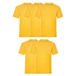 Fruit of the Loom Rundhalsshirt Valueweight T-Shirt Gelb