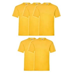 Fruit of the Loom Rundhalsshirt Valueweight T-Shirt Gelb