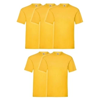 Fruit of the Loom Rundhalsshirt Valueweight T-Shirt Gelb