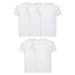 Fruit of the Loom Rundhalsshirt Valueweight T-Shirt Weiß/Schwarz Fruit of the Loom Rundhalsshirt Valueweight T-Shirt Weiß/Schwarz