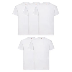 Fruit of the Loom Rundhalsshirt Valueweight T-Shirt Weiß/Schwarz