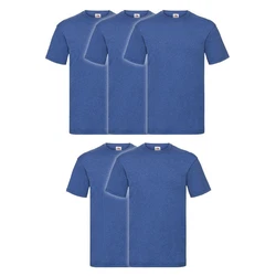 Fruit of the Loom Rundhalsshirt Valueweight T-Shirt Dunkelblau/Blau/Hellblau