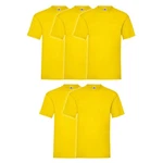 Fruit of the Loom Rundhalsshirt Valueweight T-Shirt Gelb