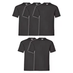 Fruit of the Loom Rundhalsshirt Valueweight T-Shirt Schwarz/Dunkelgrau/Grau