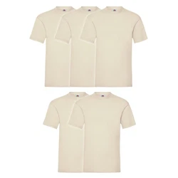 Fruit of the Loom Rundhalsshirt Valueweight T-Shirt Khaki/Beige/Weiß