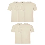 Fruit of the Loom Rundhalsshirt Valueweight T-Shirt Khaki/Beige/Weiß Fruit of the Loom Rundhalsshirt Valueweight T-Shirt Khaki/Beige/Weiß