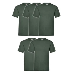 Fruit of the Loom Rundhalsshirt Valueweight T-Shirt Dunkelgrün/Grün