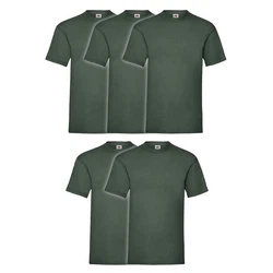 Fruit of the Loom Rundhalsshirt Valueweight T-Shirt Dunkelgrün/Grün