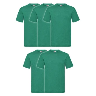 Fruit of the Loom Rundhalsshirt Valueweight T-Shirt Grün/Dunkelgrün/Türkis Fruit of the Loom Rundhalsshirt Valueweight T-Shirt Grün/Dunkelgrün/Türkis