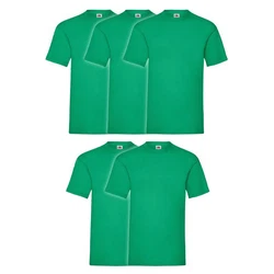 Fruit of the Loom Rundhalsshirt Valueweight T-Shirt Grün/Dunkelgrün