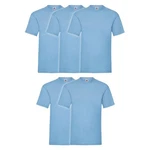 Fruit of the Loom Rundhalsshirt Valueweight T-Shirt Blau/Hellblau Fruit of the Loom Rundhalsshirt Valueweight T-Shirt Blau/Hellblau