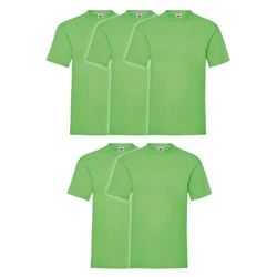 Fruit of the Loom Rundhalsshirt Valueweight T-Shirt Grün/Neonfarben