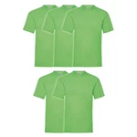 Fruit of the Loom Rundhalsshirt Valueweight T-Shirt Grün/Neonfarben