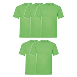 Fruit of the Loom Rundhalsshirt Valueweight T-Shirt Grün/Neonfarben