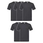 Fruit of the Loom Rundhalsshirt Valueweight T-Shirt Dunkelgrau/Grau/Hellgrau/Dunkelblau Fruit of the Loom Rundhalsshirt Valueweight T-Shirt Dunkelgrau/Grau/Hellgrau/Dunkelblau
