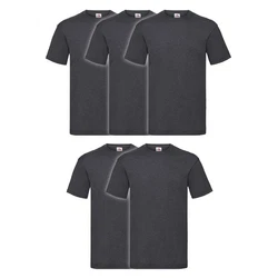 Fruit of the Loom Rundhalsshirt Valueweight T-Shirt Dunkelgrau/Grau/Hellgrau/Dunkelblau