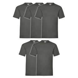 Fruit of the Loom Rundhalsshirt Valueweight T-Shirt Dunkelgrün/Dunkelgrau/Hellgrau/Grau/Khaki