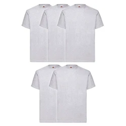 Fruit of the Loom Rundhalsshirt Valueweight T-Shirt Grau/Hellgrau