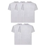 Fruit of the Loom Rundhalsshirt Valueweight T-Shirt Grau/Hellgrau