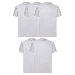 Fruit of the Loom Rundhalsshirt Valueweight T-Shirt Grau/Hellgrau
